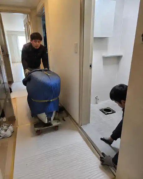 대구 북구 변기막힘 이물질 제거 작업